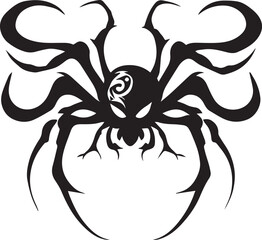 Spider vector tattoo design illustration