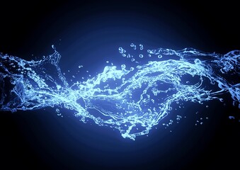 抽象的な水しぶき