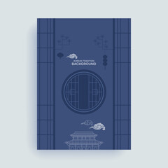 Korean Traditional Patterns  Background Poster Design