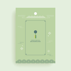 Korean Traditional Patterns  Background Poster Design