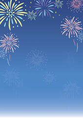 打上花火のフレーム