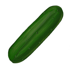 Cucumber isolate on transparent background 