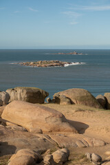 View of the Atlantic Ocean from the Cabo Polonio Natural Park in the Department of Rocha in Uruguay