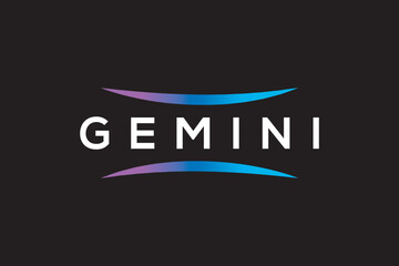 Gemini logo design vector template