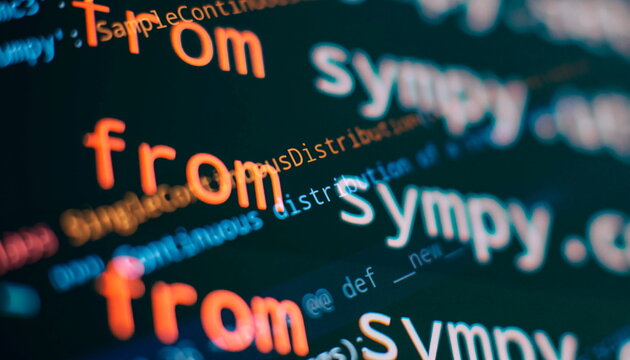 Digital technology industry concept development of programming and coding technologies.