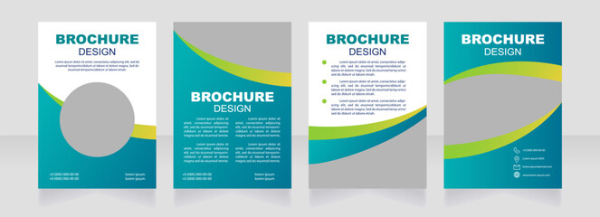 Healing and health blank brochure design. Healthcare. Template set with copy space for text. Premade corporate reports collection. Editable 4 paper pages. Myriad Pro, Arial fonts used