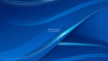 Fototapeta na wymiar Abstract Blue background with 3d modern trendy fresh color for presentation design, flyer, social media cover, web banner, tech banner