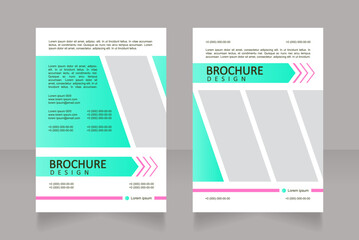 Energy distribution technology and service blank brochure design. Template set with copy space for text. Premade corporate reports collection. Editable 2 papers pages. Calibri, Arial fonts used