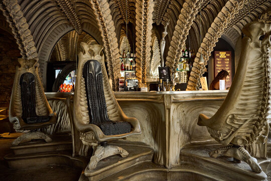 The HR Giger Bar in Gruy&eacute;res in Switzerland