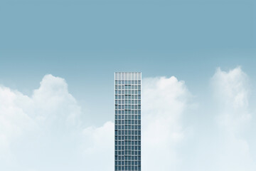 Fototapeta na wymiar skyscrapper ground view minimalistic