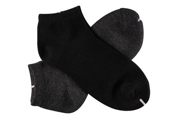 Cotton socks isolated on white background.