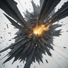 abstract background with explosion