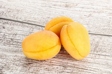 Ripe sweet juicy apricot heap