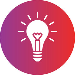 Vector Design Light Bulb Icon Style