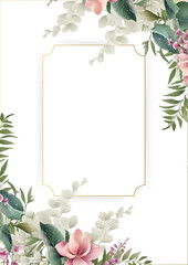 Vintage floral background
