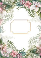 Vintage floral background