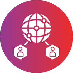 Vector Design Global Network Icon Style