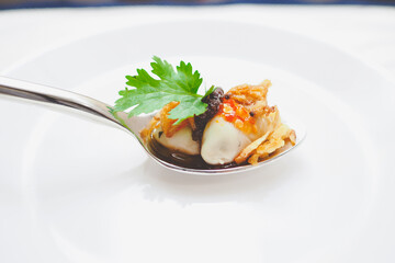 Thai oyster in Thai sauce style