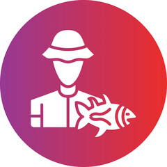 Vector Design Fisherman Icon Style