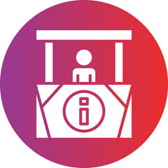 Vector Design Information Kiosk Icon Style