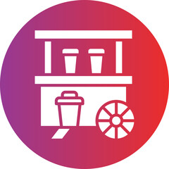 Vector Design Drinks Stall Icon Style