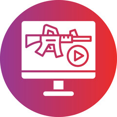 Vector Design Livestream Icon Style