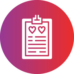 Vector Design Wishlist Icon Style