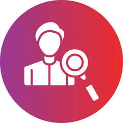 Vector Design Employee Search Icon Style