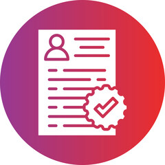 Vector Design Good Resume CV Icon Style