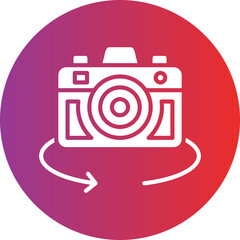 Vector Design 360 Camera Icon Style
