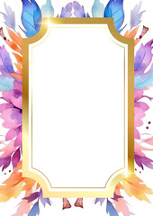 Wedding invitation template set with floral and leaves decoration. vector illustration