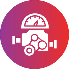 Vector Design Engine Performance Icon Style