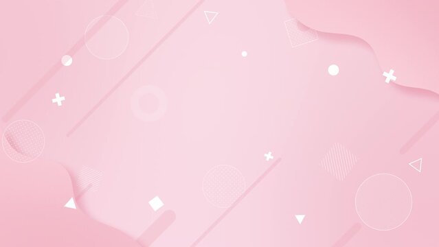 Gently swaying pink shape animation. It's a gradient background compatible with loop playback.