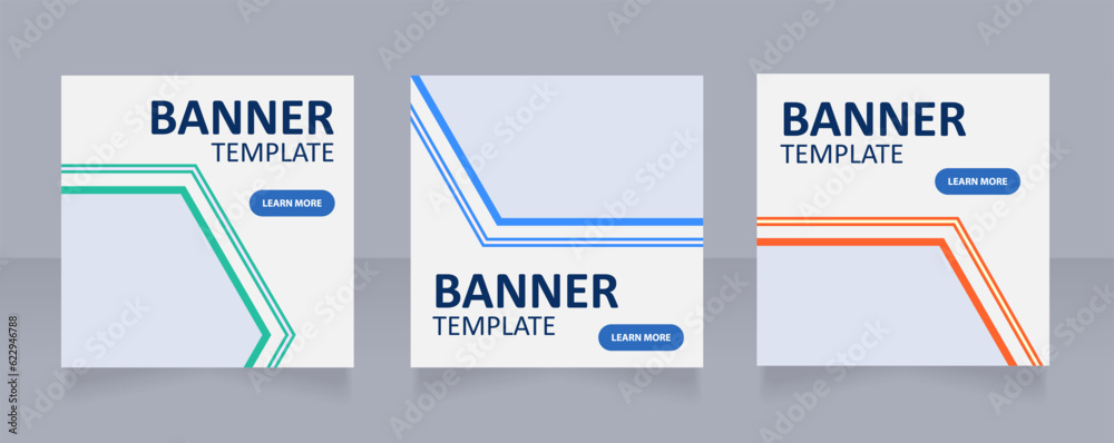 Canvas Prints science and technology web banner design template. vector flyer with text space. advertising placard