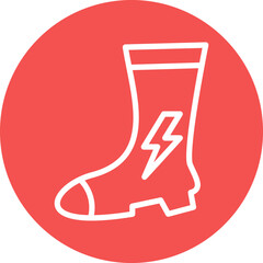 Vector Design Electrician Boots Icon Style