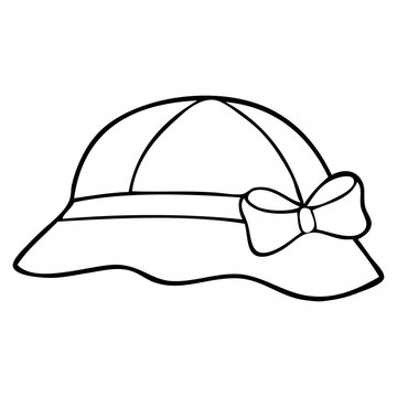 recommend clip art: woman hat sketch illustration