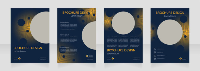 Website design and programming blank brochure design. Template set with copy space for text. Premade corporate reports collection. Editable 4 paper pages. Lato Regular, Light fonts used © bsd studio