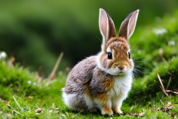 Fototapeta premium quiet rabbit. Generative AI.