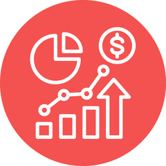 Vector Design Market Statistics Icon Style