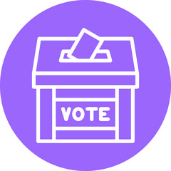 Vector Design Election Polling Icon Style