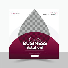 Business, Corporate Social Media Post Design.