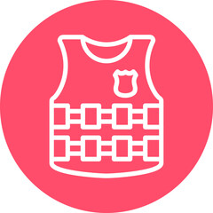 Vector Design Bulletproof Vest Icon Style