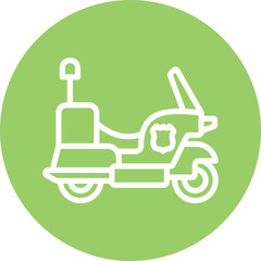 Vector Design Motorbike Icon Style