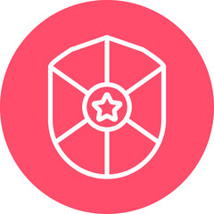 Vector Design Police Shield Icon Style