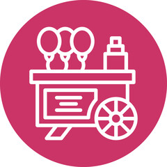 Vector Design Balloon Stall Icon Style