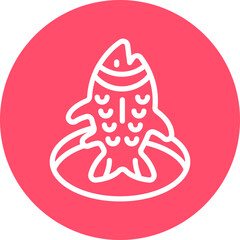 Vector Design Ice Fishing Icon Style