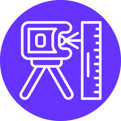 Vector Design Laser Measurer Icon Style