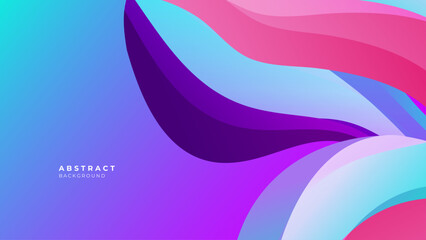 Abstract colorful background with 3d modern trendy fresh color for presentation design, flyer, social media cover, web banner, tech banner