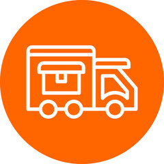 Vector Design Delivery Van Icon Style