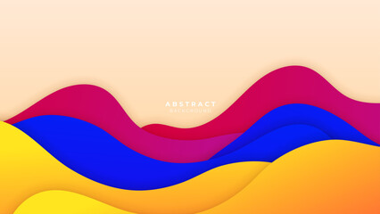 Minimal colorful geometric shapes abstract modern background design. Design for poster, template on web, backdrop, banner, brochure, website, flyer, certificate, and webinar